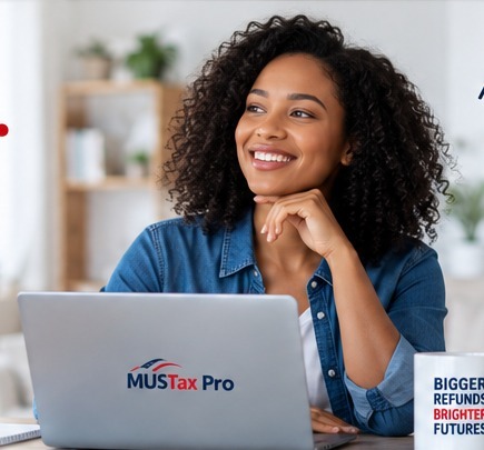 Taxpayer preparing a tax return online